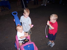 Sat Sep 16 18:48:05 2006

Andrew played with his cousins, Hayden and Gavin, sons of Jason and Stacy Gardella.
