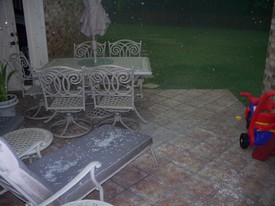 Sun 01 Jun 2008 06:28:27 PM

We had a serious hail storm; Andrew's first, at least that he understood.