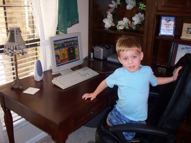 Fri 21 Nov 2008 01:21:20 PM

Andrew likes using the computer to do activities at Playhouse Disney, PBS Sprout, and other popular websites for kids.  He even has his own username/password for Mom's computer now.