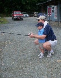 Tue 28 Jul 2009 11:23:57 AM

Dad and Andrew fish at Grandfather Trout Farm in Banner Elk, NC.
