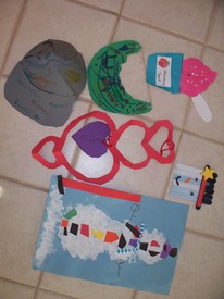 Fri 26 Feb 2010 08:35:06 AM

Some of Andrew's art works from Pre-K.