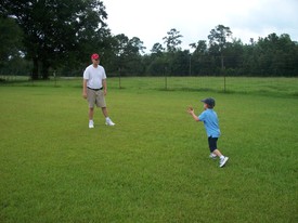 Mon 02 Aug 2010 02:14:21 PM

Andrew and dad toss a football at Grandaddy's house.