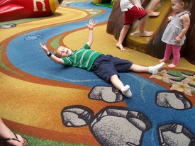 Fri 13 Aug 2010 10:58:57 AM

Andrew and Gracie in the kids' play area in the Orange Park Mall.