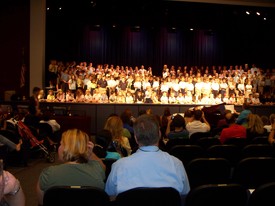 Thu 04 Nov 2010 09:04:48 AM

Mom, Dad and Gracie attended the dress rehearsal of the SJCDS lower school Grandparent's day presentation.