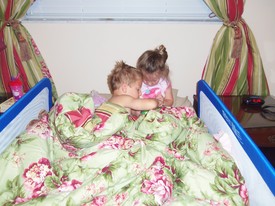 Fri 08 Jun 2012 06:38:08 AM

During the summer, sometimes Andrew and Gracie play DS and Leapster in the early morning before mom gets up.