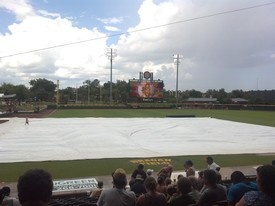 Mon 02 Sep 2013 03:24:37 PM

Rain delay at JAX Suns game. The game also went 11 innings -- long game/day, but Andrew and Dad had a great time anyway.