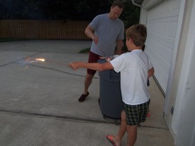 Sun 24 May 2015 07:18:56 PM

Sparklers on July 4th.