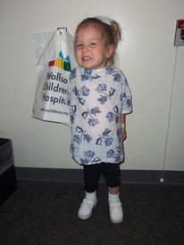 Mon 23 Apr 2012 07:59:03 AM

Gracie prepares for her surgery to remove her tonsils and adenoids.